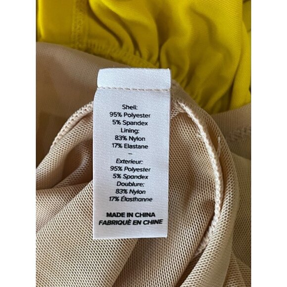 Cinq a Sept Miah Mini Bodycon Dress Pineapple Yellow Womens 4 - Picture 12 of 13